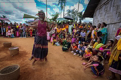 Tiwa tribal villagers